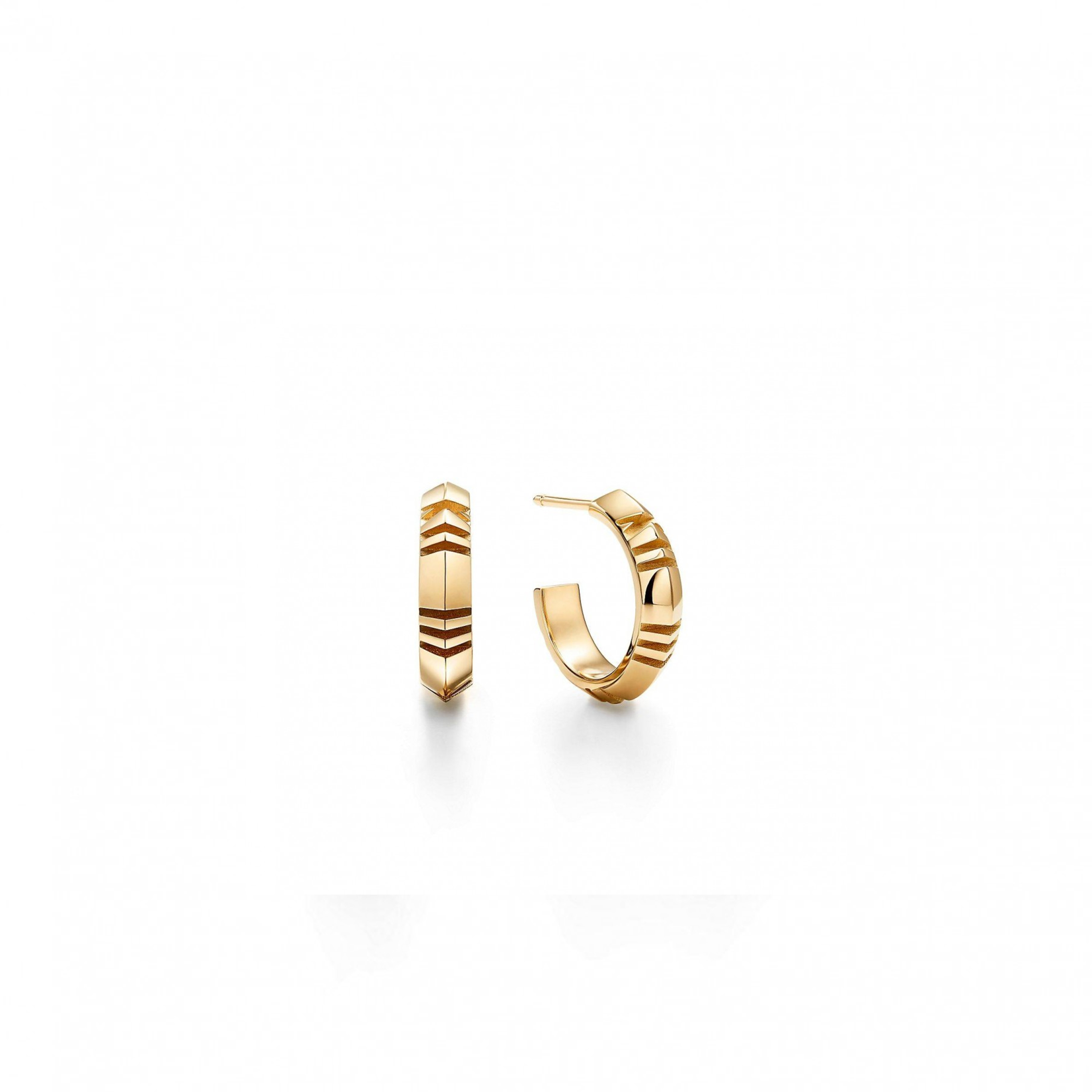 TIFFANY&CO.ATLAS® X HOOP EARRINGS IN YELLOW GOLD, SMALL 67786181